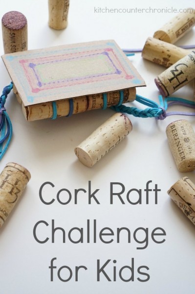 cork raft challenge for kids