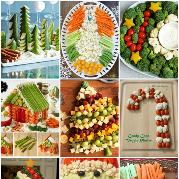 How to Make a Christmas Wreath Vegetable Platter