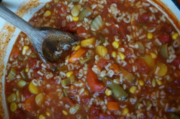 Why would anyone make DIY Vegetable Alphabet Soup, when it is so easy to open a can? This homemade soup is incredibly delicious - like drop your spoon on the floor delicious. | YMCFood | YummyMummyClub.ca
