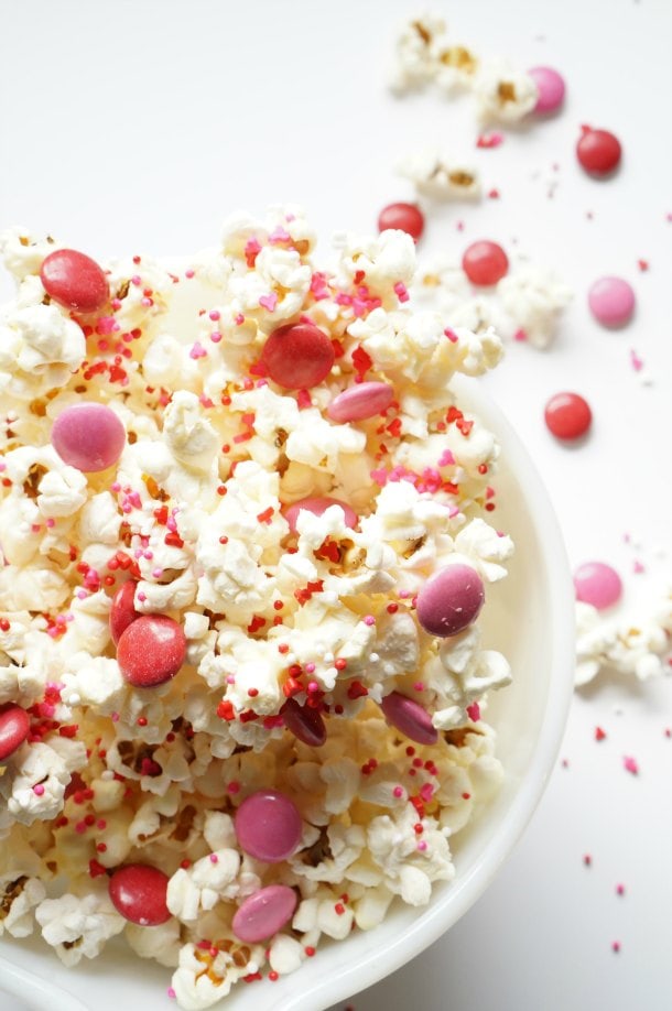 Valentine's Day party popcorn pin