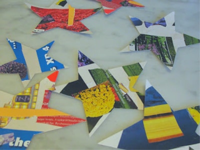 collage art stars