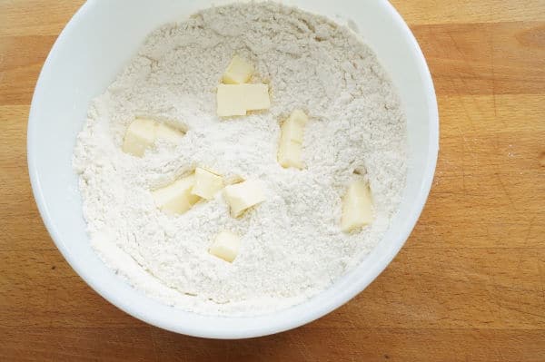 soda bread with butter in dry ingredients