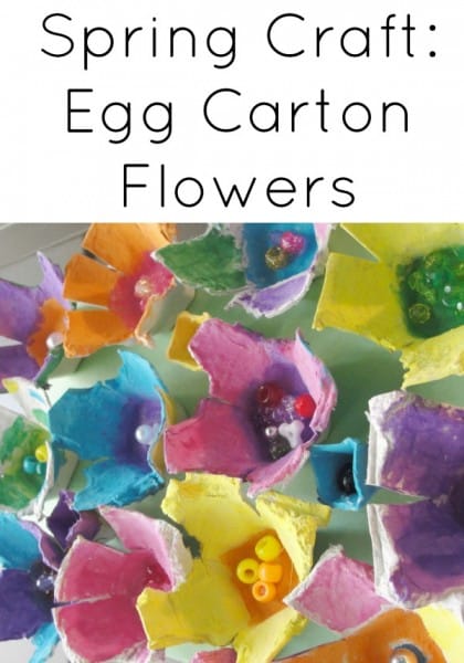 egg carton flowers