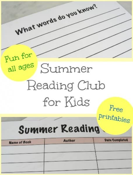 summer reading club for kids