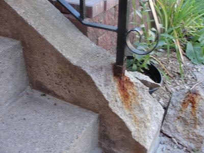 rusty railing outside