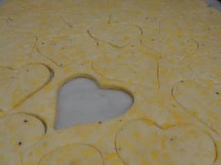 heart shapes crackers