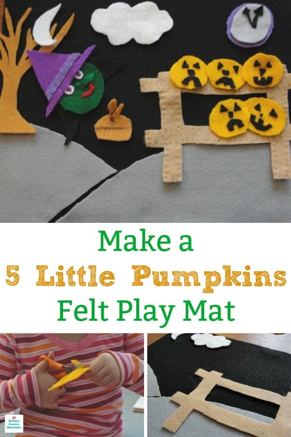 5 little pumpkins felt play mat how to make