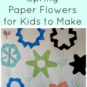 spring paper flowers for kids