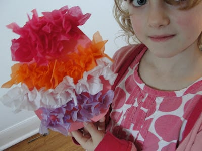 Tissue Paper Easter Egg