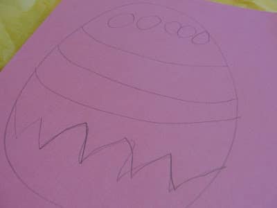 Tissue Paper Easter Egg egg drawing
