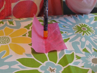Tissue Paper on Pencil