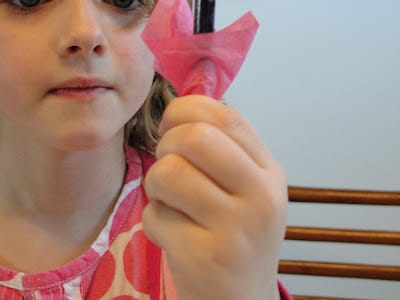 Tissue Paper on pencil