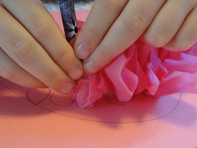 Tissue Paper pencil with glue