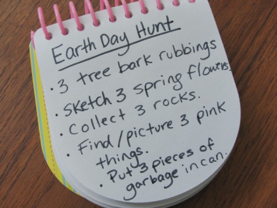 earth day scavenger hunt