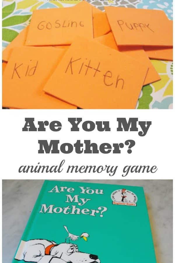 Are you my mother animal memory game