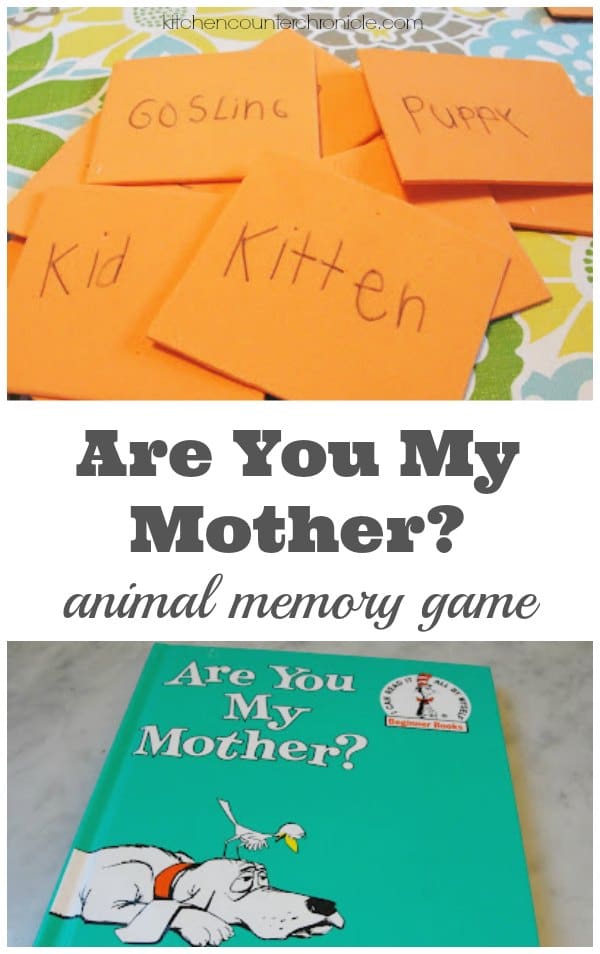 Are You My Mother Animal Memory Game for Kids