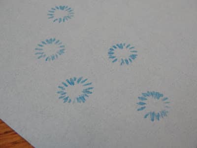 poppy seed pod stamping