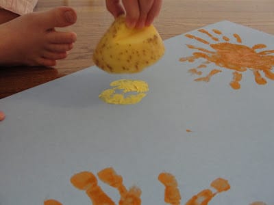 potato stamping