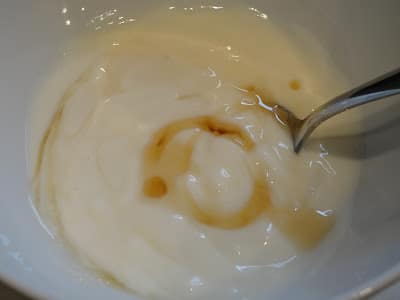 vanilla and maple syrup