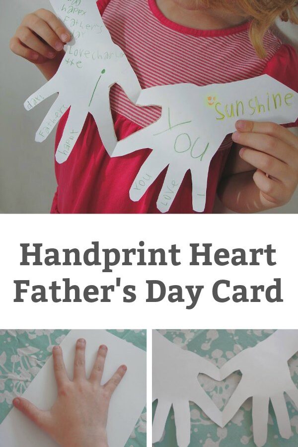 handprint father's day card for kids