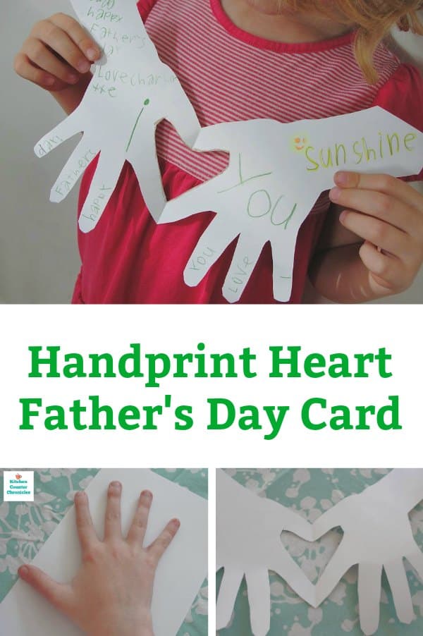 handprint father's day card for kids