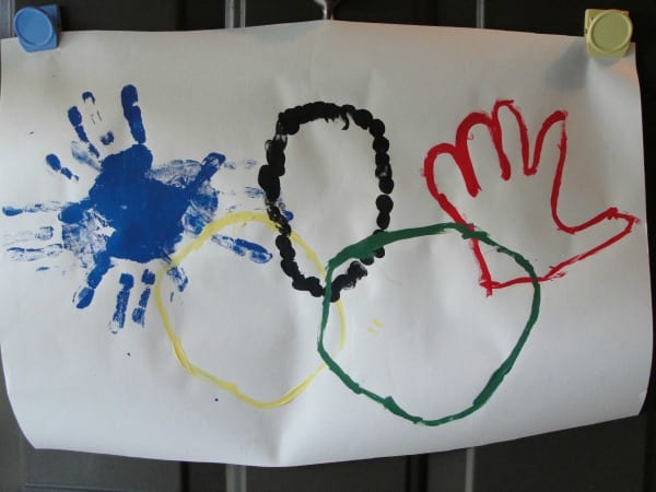 kid made olympic flag 2