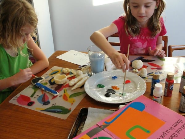 painting vegetables