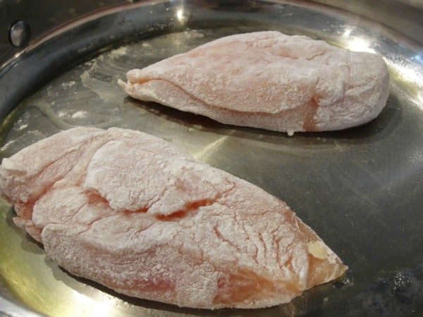 chicken in skillet