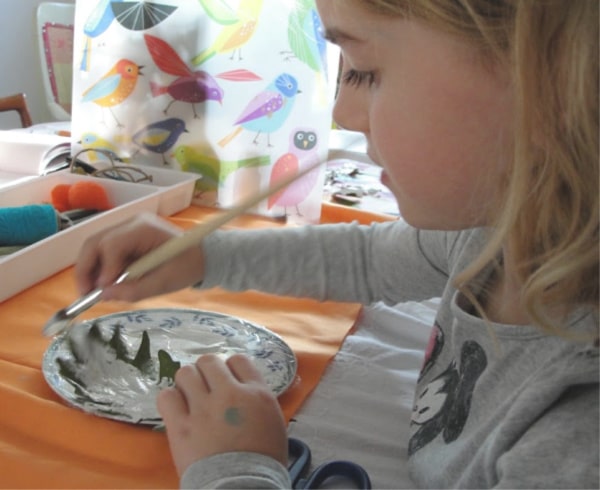 painting leaves white