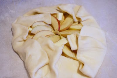 apple galette folding pastry