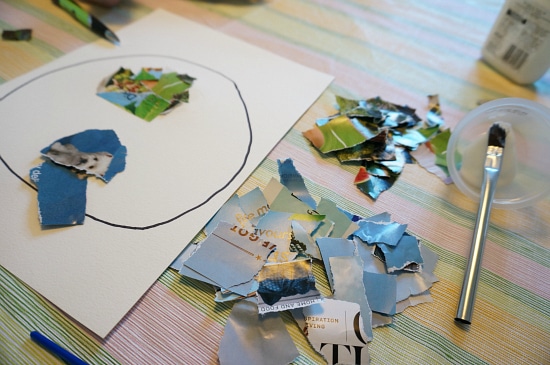 collage art supplies