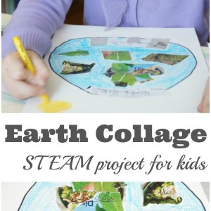 Earth Collage STEAM for Kids