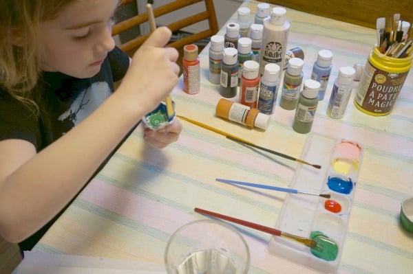 egg carton painting