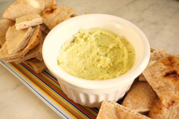 lima bean dip in bowl