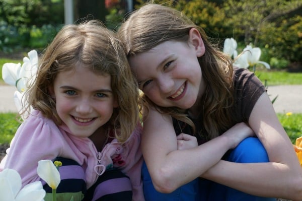 kids in garden