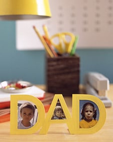 father's day frame with the word DAD