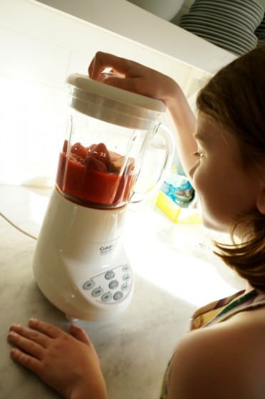popsicle in blender