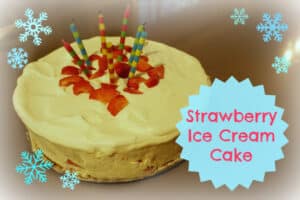 strawberry ice cream cake