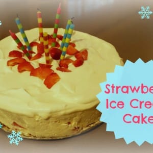 strawberry ice cream cake