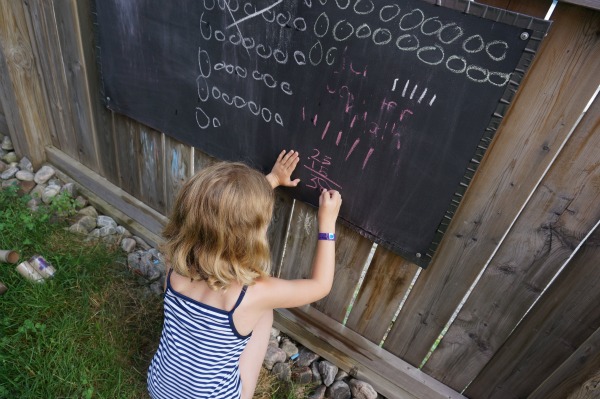 outdoor chalkboard
