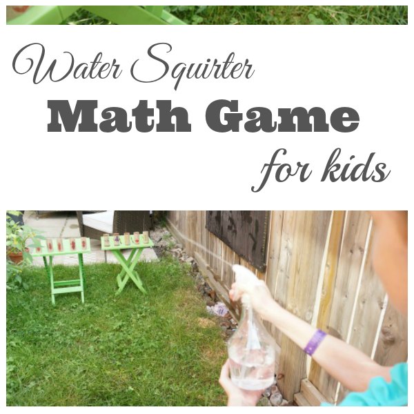 Water Squirter Math Game for Kids