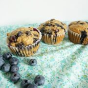 blueberry muffin recipe blueberry muffins on table
