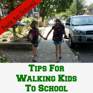 tips for walking kids to school