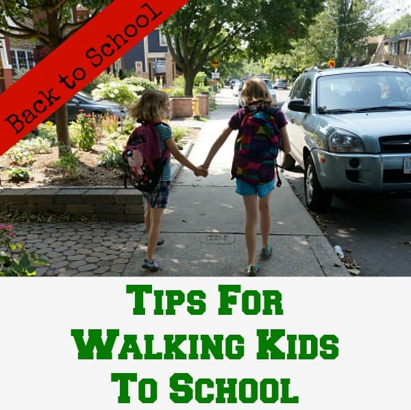 tips for walking kids to school