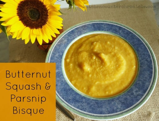 butternut squash and parsnip bisque