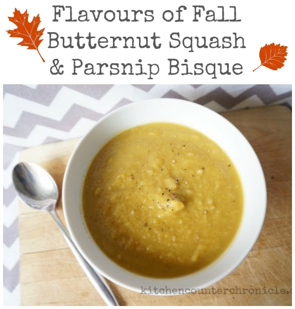 butternut squash and parsnip bisque