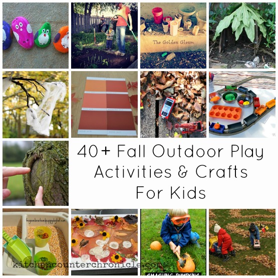 fall outdoor play activities and crafts