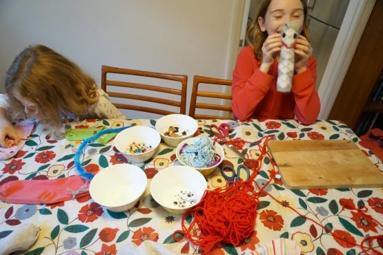making sock stuffed toys