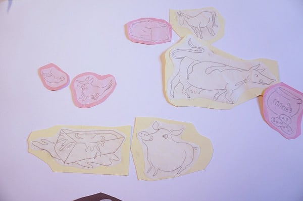 animals with food