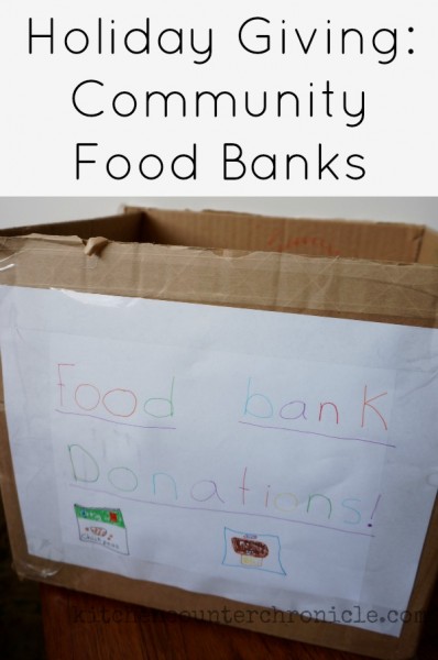 holiday giving community food banks